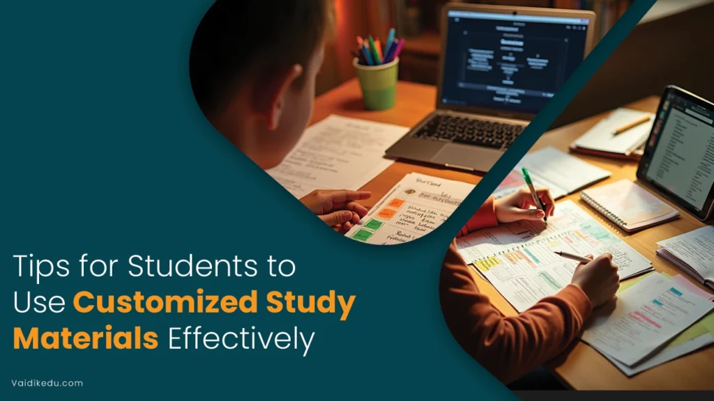 Tips-for-student-to-use-customized-study-material-effectively Vaidik Eduservices